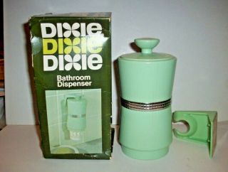 Vintage Dixie Cup Bathroom Dispenser Light Green Mcm