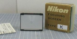 Nikon F Interchangeable Focusing Screen Type K Split Image For F And F2