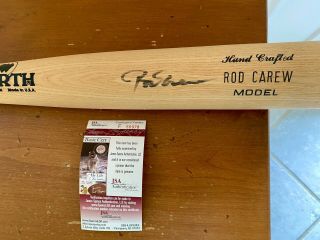 Rod Carew Autographed Worth Baseball Bat Jsa