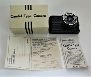 Vintage Pickwik Candid Type Camera Nos Minty W/instructions & Other
