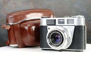 :kodak Retinette Ia 35mm Film Camera W/ Schneider 45mm F2.  8 Lens & Case