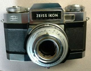 Zeiss Ikon Contaflex 35mm Film Camera W/carl Zeiss 50mm 2.  8 Tessar Lens