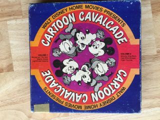 Vintage Walt Disney Home Movies Cartoon Cavalcade 7 " 8mm Reels X2 @6 Films