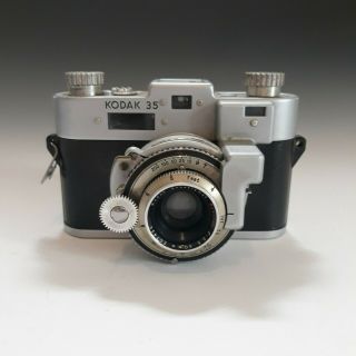Kodak 35 Rf Rangefinder Camera 50mm 3.  5 Anastigmat Lens,  Looks Please Read