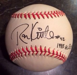 Ron Kittle Autographed Signed Baseball 1983 Roy And 42 Inscription Oalb