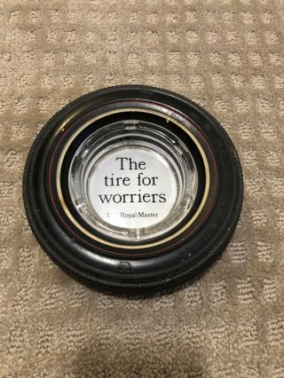 Vintage U.  S.  Us Royal Master The Tire For Worries Rubber Tire Ashtray