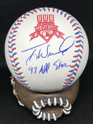 Tony Womack Signed 1997 Mlb All Star Game Baseball Inscribed 97 All Star Pirates