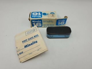 Vintage Minolta 16mm Black & White Film Asa 320 Din 26 Unused/expired Mar 1975
