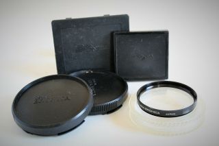 Zenza Bronica Lot; Lens Body Caps,  Prism Cap,  Film Back Cap And Uv Filter