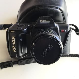Ricoh Kr - 10m 35mm Slr Film Camera With Rikenon P Zoom Lens 35 - 70mm 710