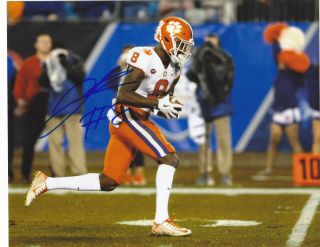 Justyn Ross Signed Autograph Clemson Tigers Football 8x10 Photo Proof