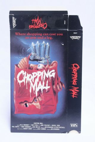 Vintage Chopping Mall Video Store Vhs Promo Display Box Only