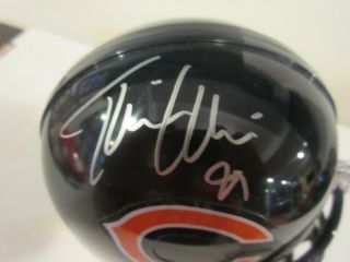 Riddell Tommie Harris Chicago Bears Signed/Auto Mini Helmet 2