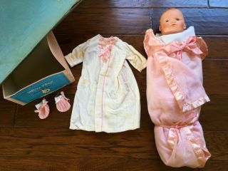 Cameo Miss Peep Baby Doll - Vintage 50’s - 18 " - Squeaks Orig Box - Never Played With