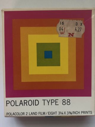 Polaroid Type 88 Color Film Package - 8 Photos,  Expired May 1977