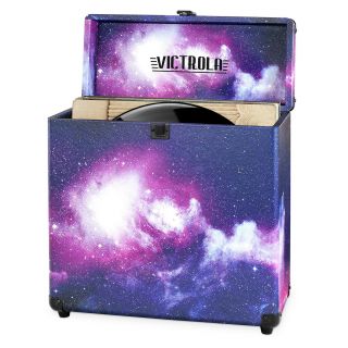 Victrola Vintage Vinyl Record Storage Carrying Case For 30,  Records - Galaxy