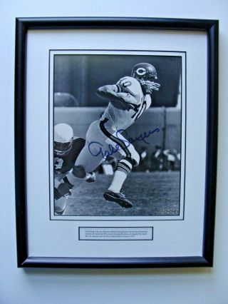 Gale Sayers Signed Picture Framed 15 X 12 "