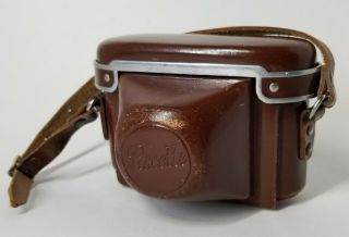 Vintage Braun Paxette Hard Leather Camera Case Nuremberg Germany