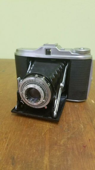 Vintage Agfa Isolette Pronto Folding Camera W/ Agnar 85mm F/4.  5 Lens