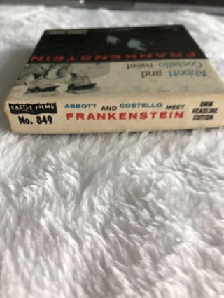 Abbott And Costello Meet Frankenstein Castle Films No.  849 8mm Vintage 3