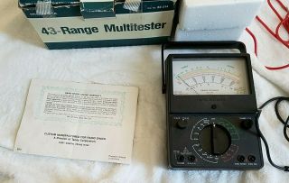Vintage Multitester Micronta 43 - Range No.  22 - 214 In Open Box 1970s 1980s Orig 2