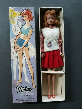 Barbie Midge 1962 Box Vintage Doll Stand Japan