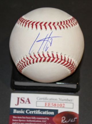 Ian Happ Signed Official Major League Baseball Chicago Cubs Jsa Authenticated