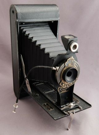 Vintage Kodak No.  3a Folding Autographic Brownie Camera With Stylus & 2 Spools