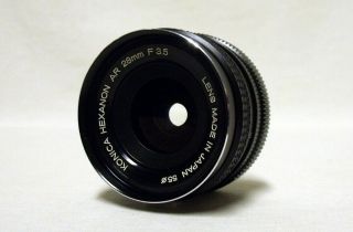 Oem Konica Hexanon Ar F/3.  5 28mm Prime Wide - Angle Lens Slr Film Camera Dslr