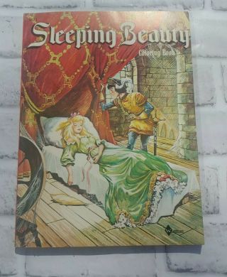 Vintage 1966 Whitman Sleeping Beauty Coloring Book Waldan Publishing