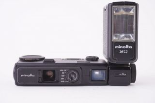 Minolta 16 Mg - S Compact Camera,  Minolta 20 Flash