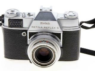 Kodak Retina Reflex S 35mm Film Camera With Schneider 50mm F2.  8