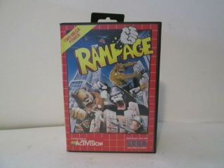 Vintage 1989 Sega Master System Rampage Video Game