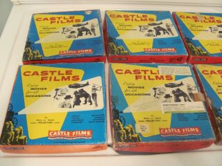 16 Mm Sound Castle Film Boxes 6 Boxes