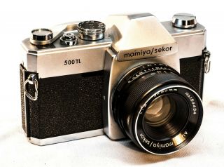 Vintage 1966 Mamaya Sekor 500tl 35mm Slr Camera W Lens - See Photo