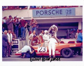 Porsche 917k Le Mans 1970 Victory Hand Signed By Hans Herrmann In Person 8x10 "