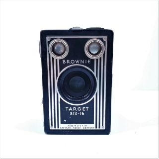 Vintage Eastman Kodak Co.  Brownie Target Six - 16 Camera - Art Deco Beauty