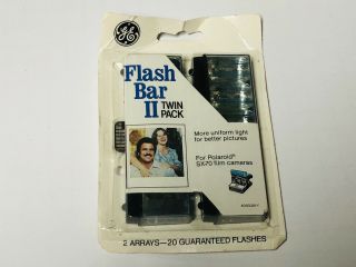 Ge Flash Bar Ii Twin Pack For Polaroid Sx - 70 Film Camera - Old Stock
