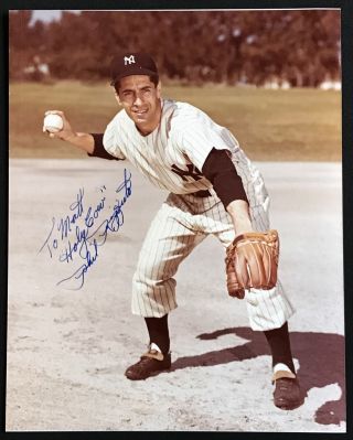 Phil Rizzuto Ny Yankees " Holy Cow " Hand Signed 8x10 Color Vintage Photo Djr