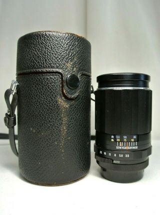 Asahi Pentax - Multi - Coated Takumar 3.  5 / 135 Camera Lens With Case
