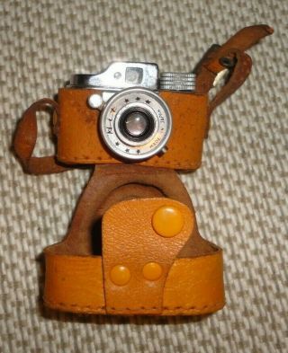 Rare Authentic Hit Brand Japan Sub Miniature Spy Camera Black In Case