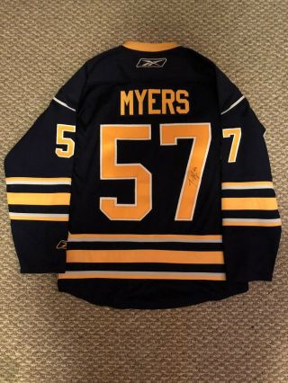 Tyler Myers Buffalo Sabres Signed Autographed Jersey 57