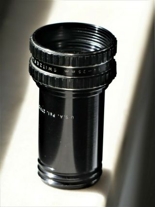 Paillard Bolex Hi - Fi 1:1.  3 F 14 - 25mm Zoom Film Projection Lens.