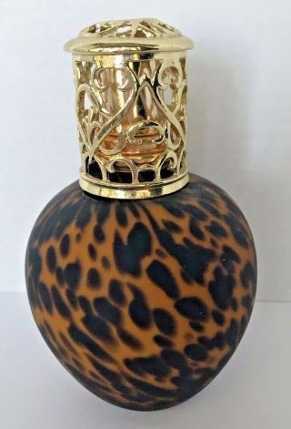 Glass Oil Lamp Effusion Fragrance Catalytic Burner Animal Print Vintage