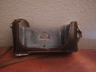 Vintage Leica Brown Leather Camera Case E.  Leitz Wetzler Germany