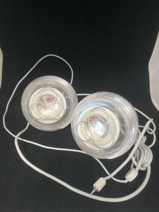 Vintage Apple G4 Imac Clear Round Pro M - 6531 Computer Speakers