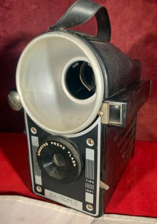 Vintage Spartus Press Flash - Flash 120 Film Box Camera 2