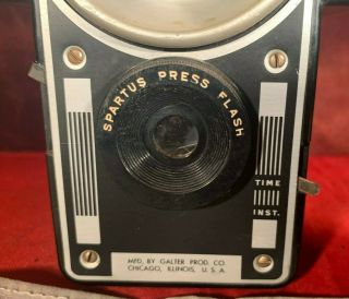 Vintage Spartus Press Flash - Flash 120 Film Box Camera 3