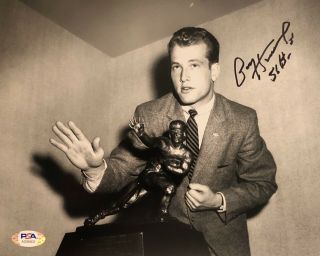 Paul Hornung Signed Autographed Green Bay Packers 8x10 Photo Heisman Psa/dna