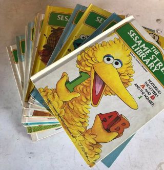 Vintage The Sesame Street Library Books Set Of 15 Volumes 1 - 15